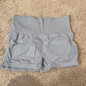 FP Movement by Free People Light Gray High-Waisted Shorts